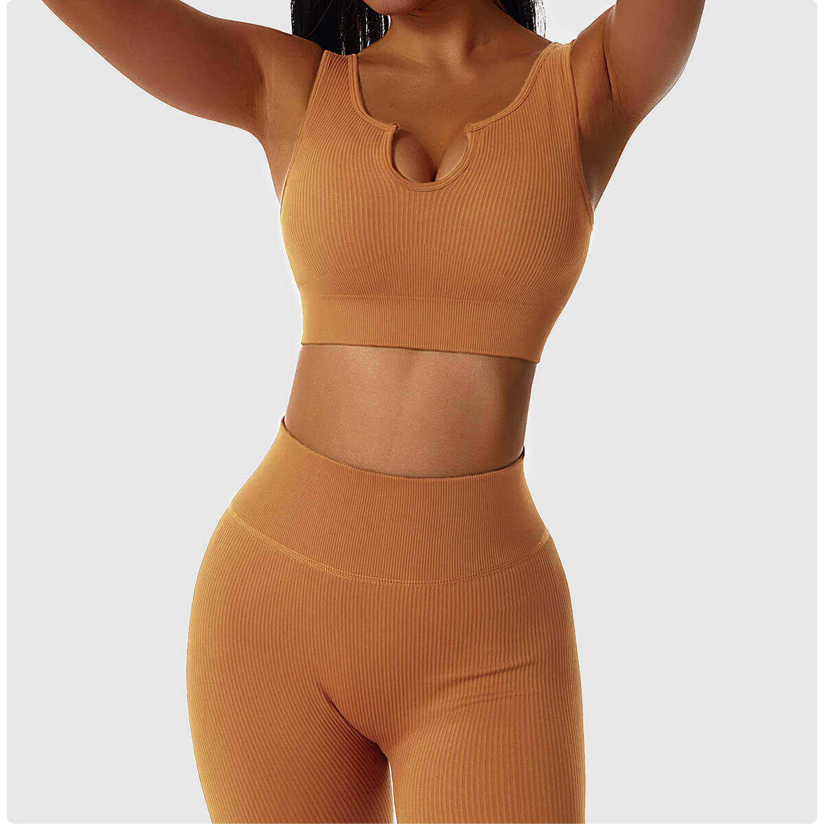 Top Fitness Sem Costura Canelado