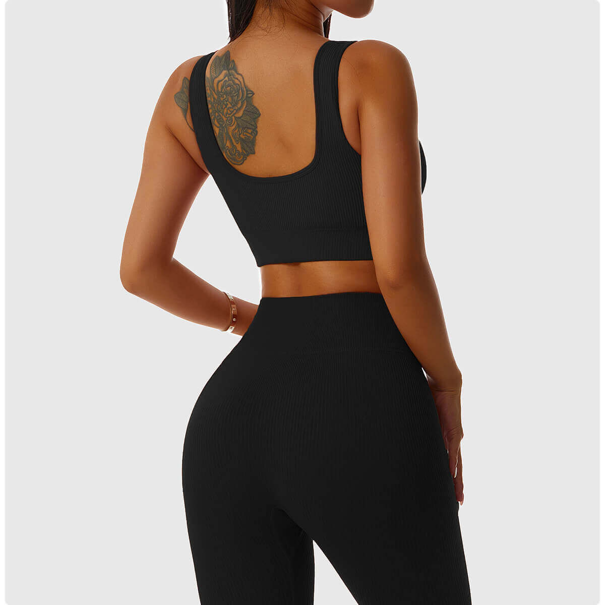 Top Fitness Sem Costura Canelado
