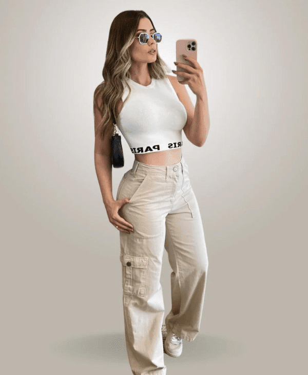 Calça Cargo - Curvas Perfeitas - Mais Vendido calca cargo ESPAÇO SHOP