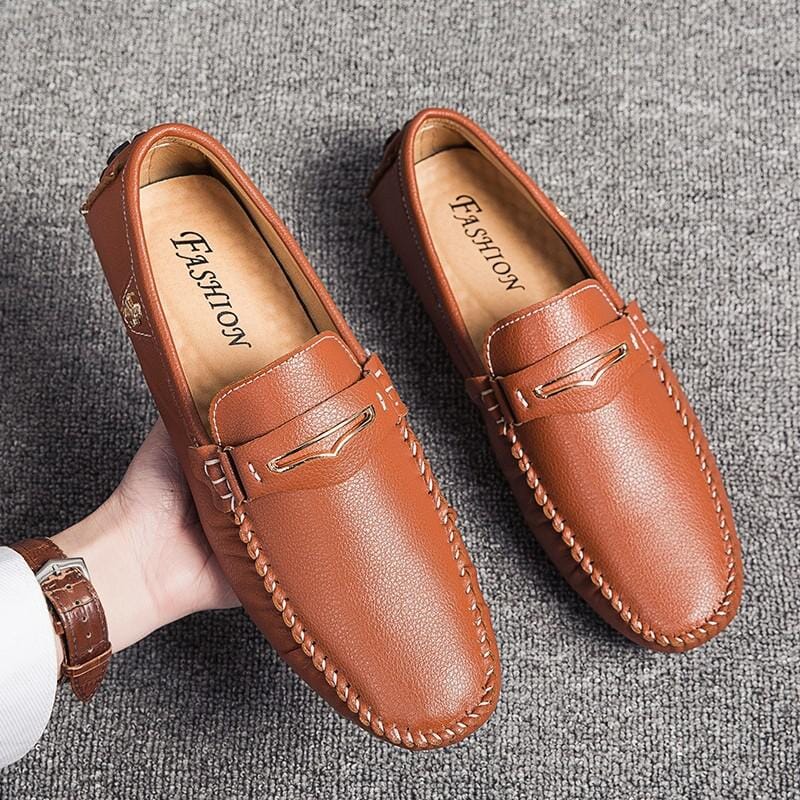 Sapato Mocassin Casual - Fotwear Espaço Shop Marrom 37