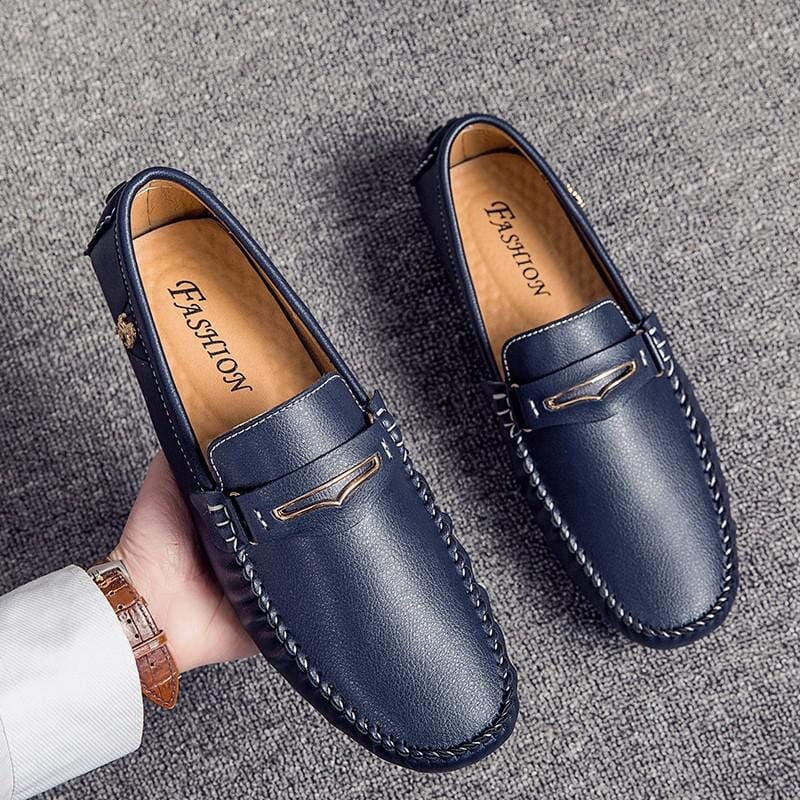 Sapato Mocassin Casual - Fotwear Espaço Shop Azul 37