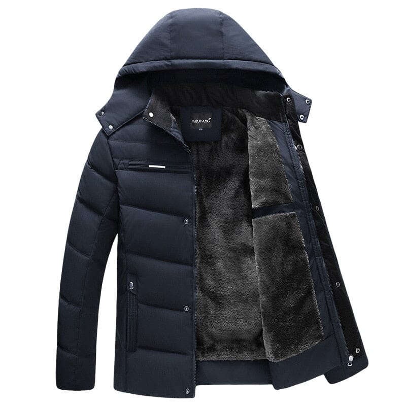 Jaqueta Forrada OverCoat casaco 06 Espaço Shop Azul Marinho P