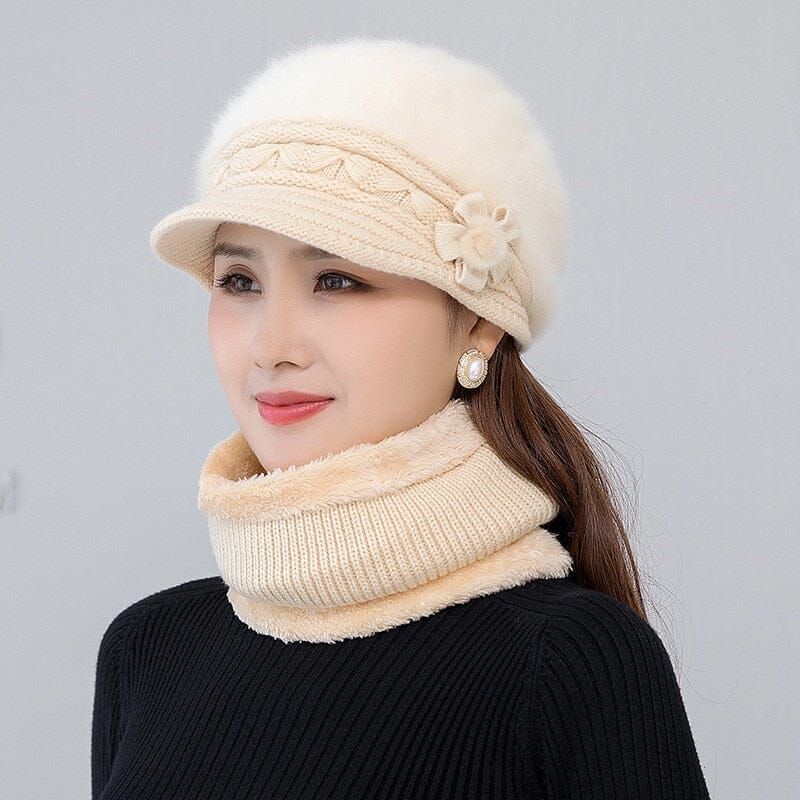 Gorro + Cachecol Life Style Espaço Shop Bege
