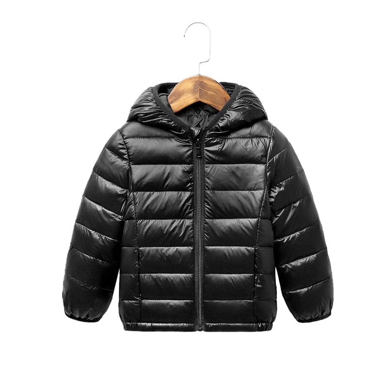 Jaqueta Puffer infantil OutWear Espaço Shop Preta 3 Anos