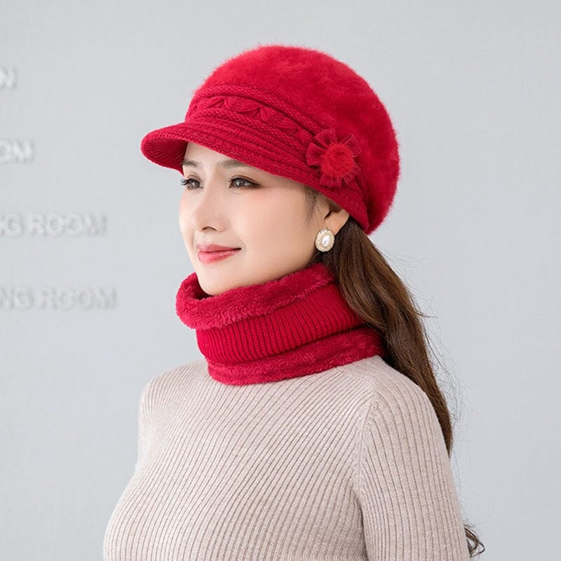 Gorro + Cachecol Life Style Espaço Shop Vermelho