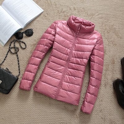 Jaqueta Puffer Winter Feminina Espaço Shop Rosa M