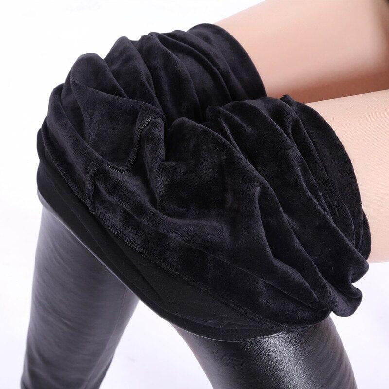 Legging de Couro Fosca Peluciada Zaara IF15 - Legging de Couro Peluciada Zaara espaco shop