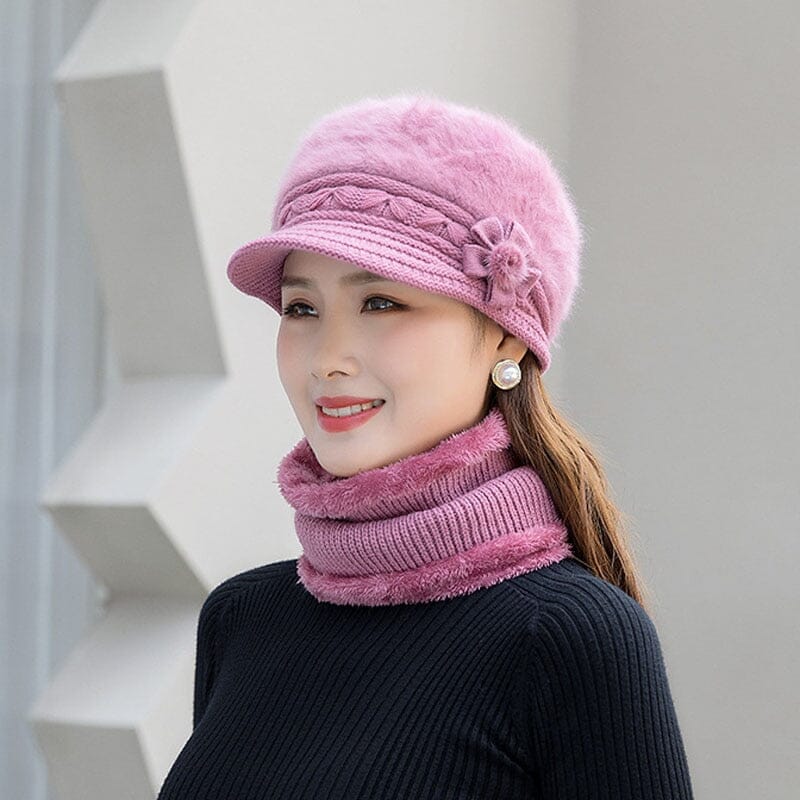 Gorro + Cachecol Life Style Espaço Shop Pink Sky