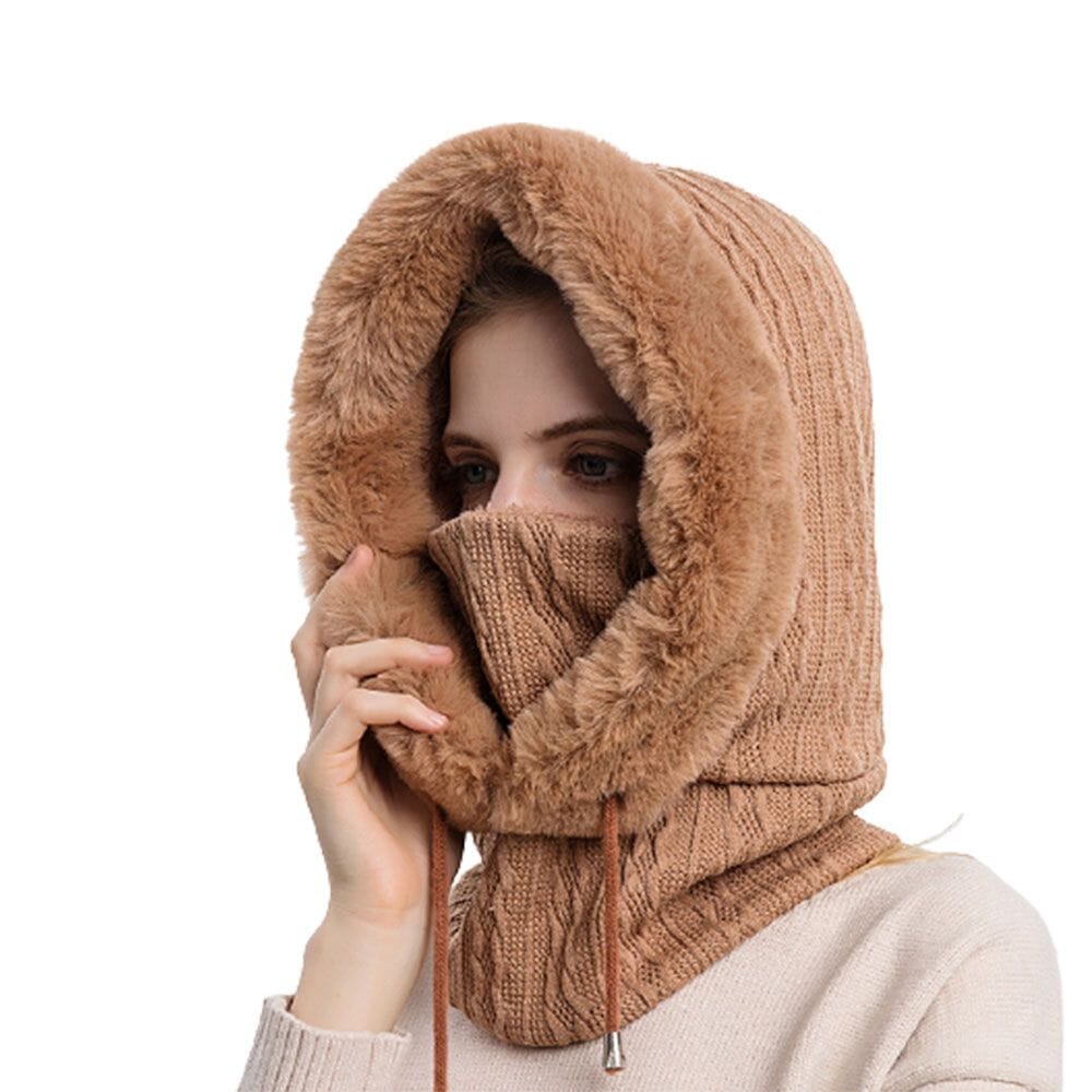 Gorro de Pelúcia Feminino Espaço Shop Marrom