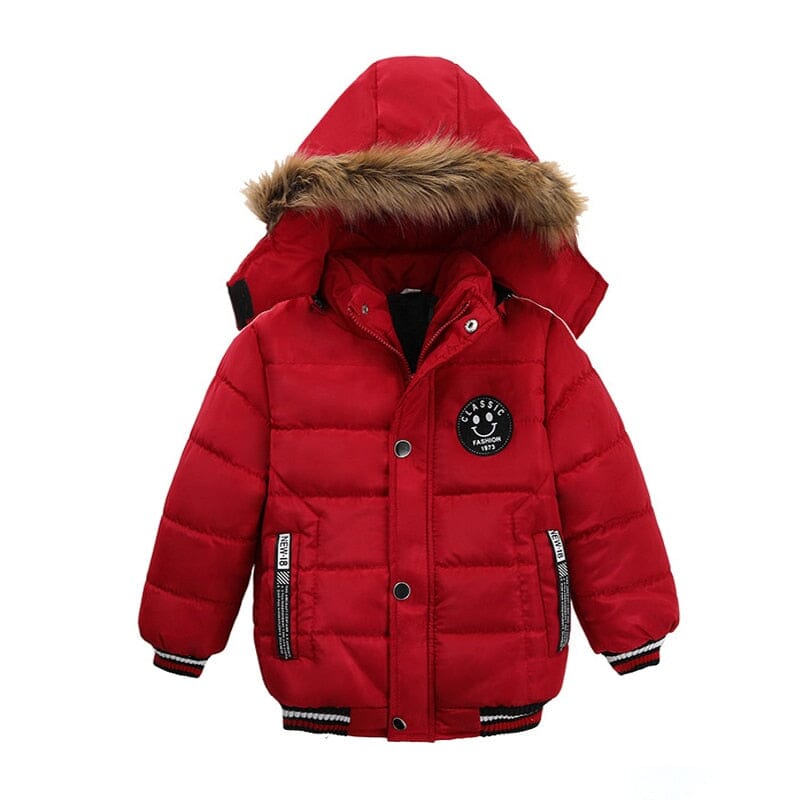 Jaqueta Infantil Acolchoada Espaço Shop Vermelha 3 Anos