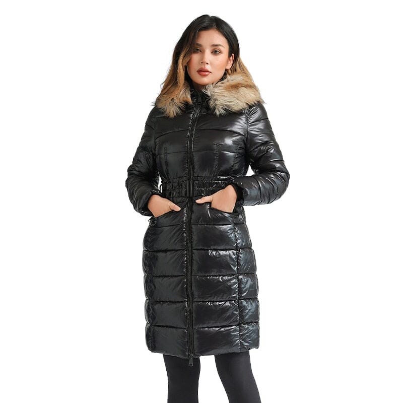 Casaco Longo Puffer - SANTELON Espaço Shop Preto PP