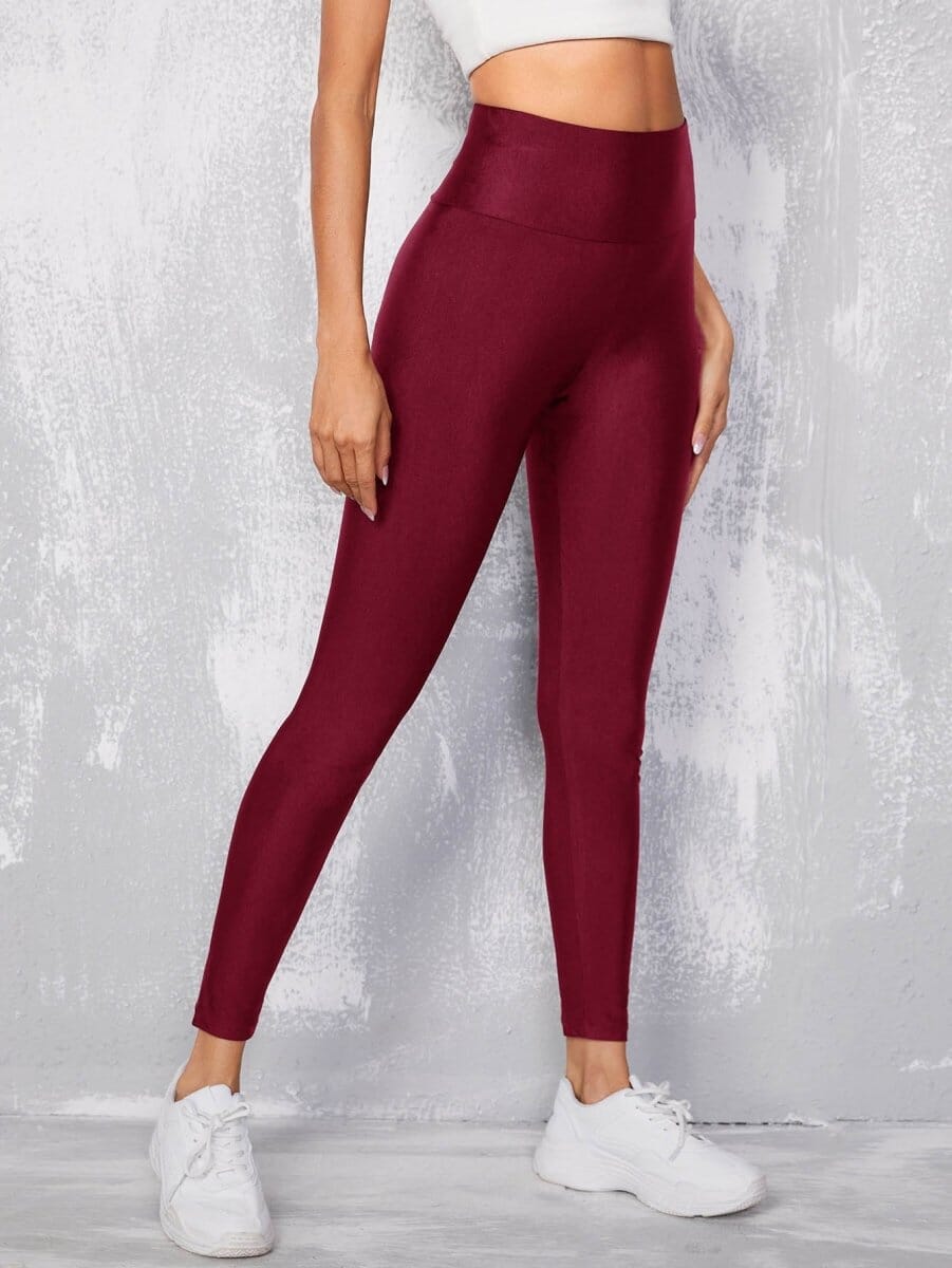 Calça Legging Cós Alto Calça Legging L01 vermelho-escuro PP
