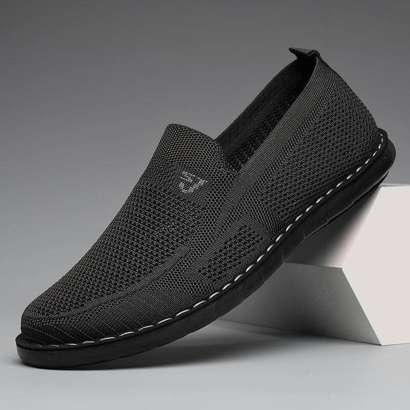Sapato Mocassim Ultra Soft Titanium Ortopédico - Super Confortável e Respirável Espaço Shop Preto 36