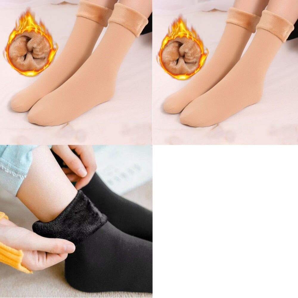 Meia Térmica Alaska Unissex - Pague 1 Leve 3 meia calca termica Espaço Shop 2 Bege 1 Preta Único 30-43