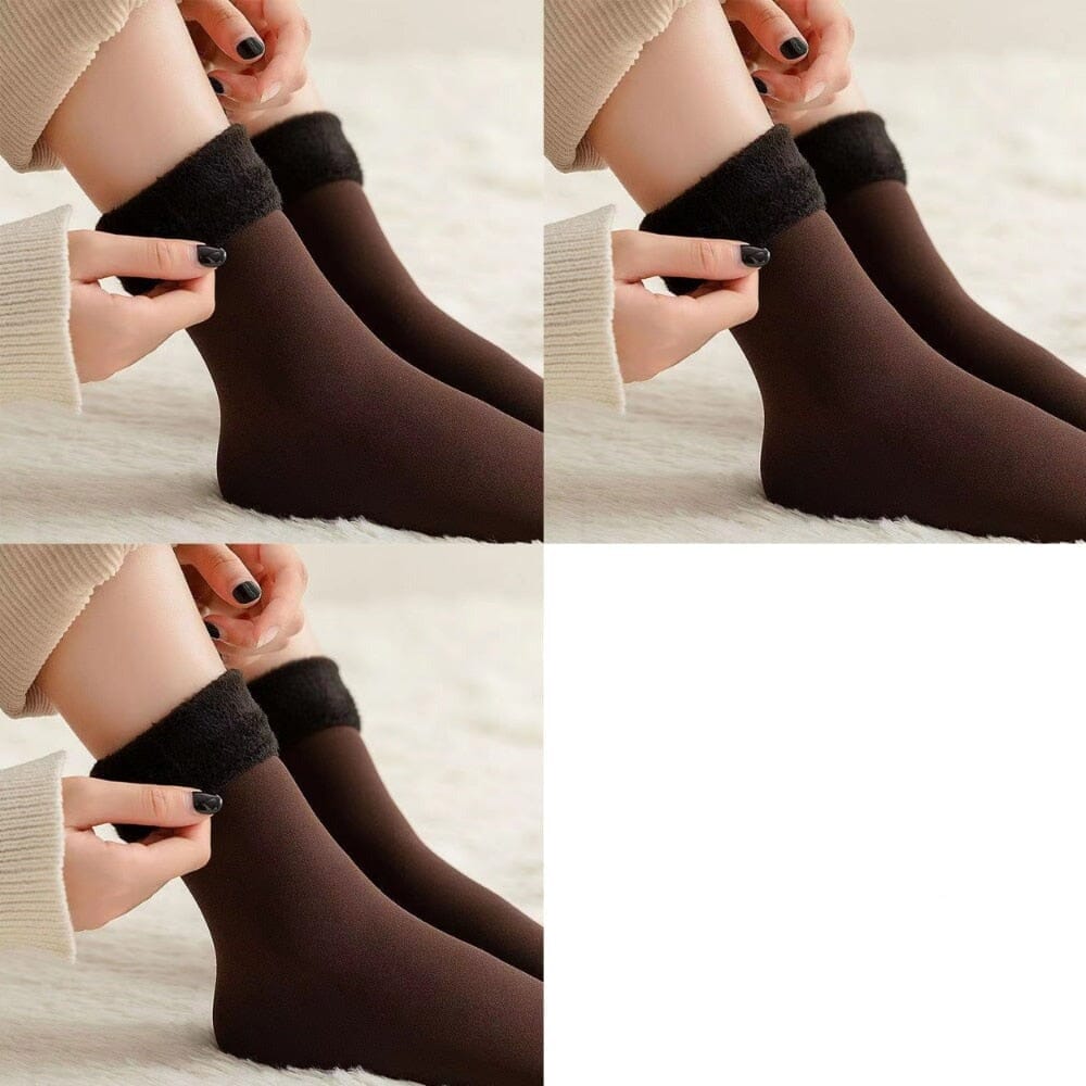 Meia Térmica Alaska Unissex - Pague 1 Leve 3 meia calca termica Espaço Shop 3 Café Único 30-43