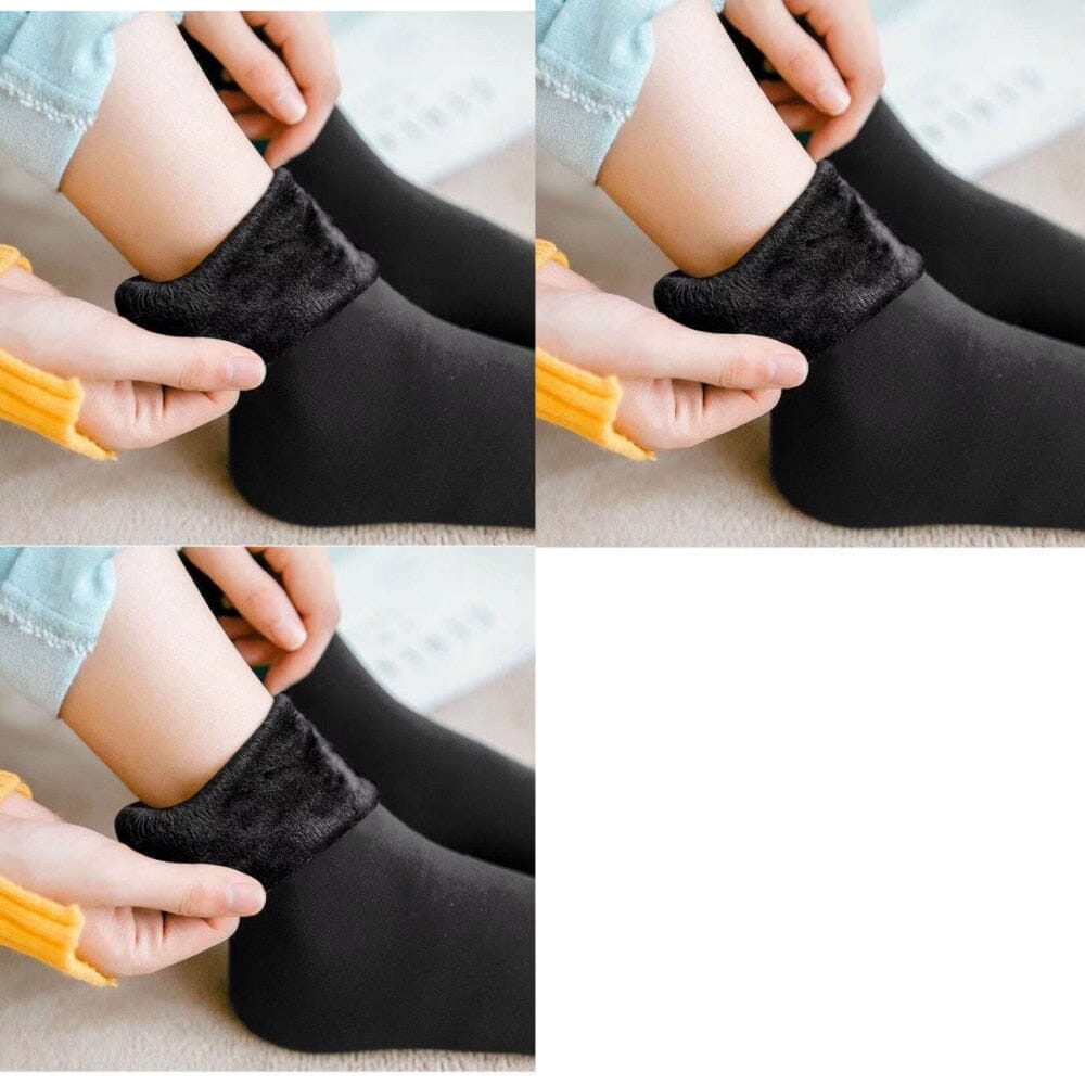 Meia Térmica Alaska Unissex - Pague 1 Leve 3 meia calca termica Espaço Shop 3 Pretas Único 30-43