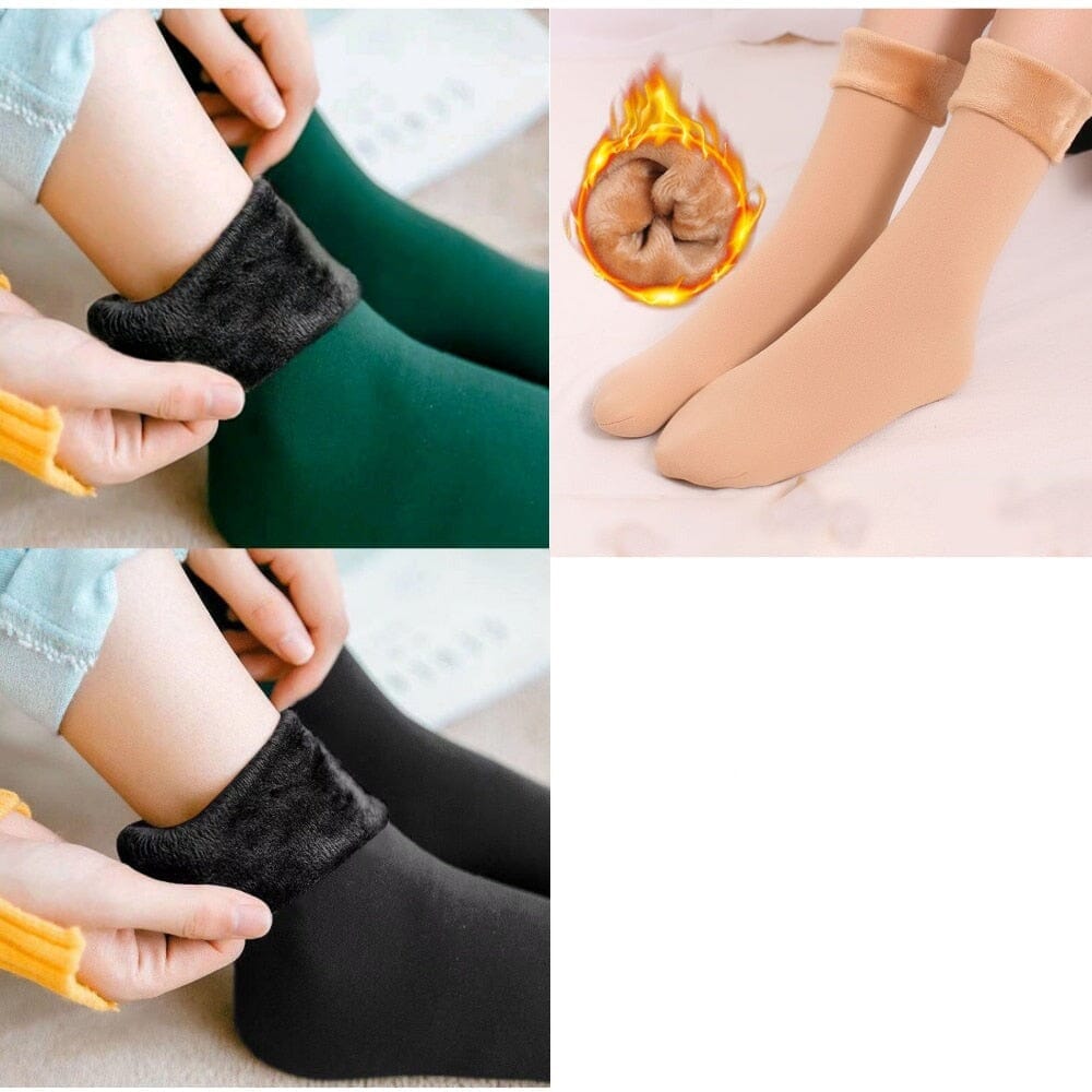Meia Térmica Alaska Unissex - Pague 1 Leve 3 meia calca termica Espaço Shop Verde/Bege/Preta Único 30-43