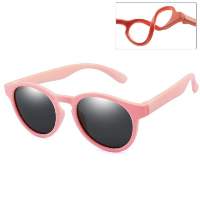 óculos Infantil Flexível WarBlade Espaço Shop Rosa e Cinza