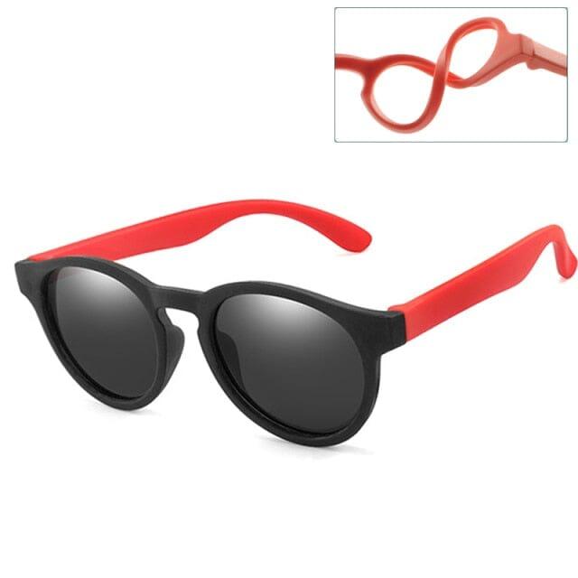 óculos Infantil Flexível WarBlade Espaço Shop Preto e Vermelho