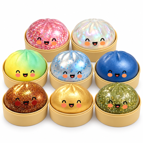 Bolinho Squishy Surpresa Dumpling Antiestresse Colecionável Caixa Cega