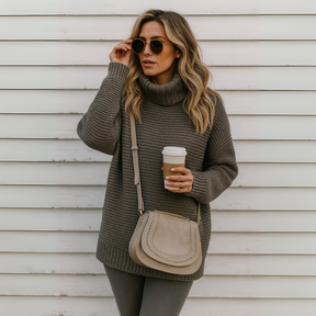 Suéter Feminino Oversized de Tricot