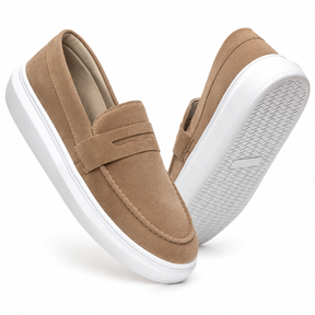 Mocassim Masculino Sola Alta em Camurça Premium