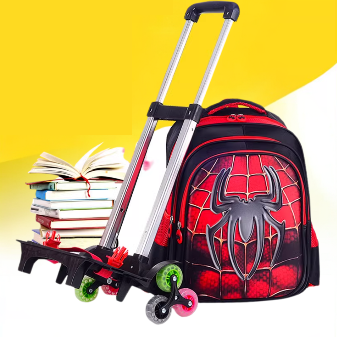 Mochila Infantil Homem Aranha de Rodinhas