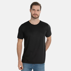 Kit Camisetas Básicas Pretas 100% Algodão