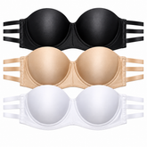 Kit 3 Sutiã Tomara Que Caia Premium Feminino Alça Tripla