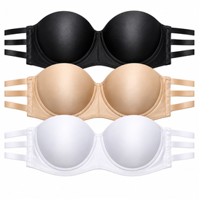 Kit 3 Sutiã Tomara Que Caia Premium Feminino Alça Tripla