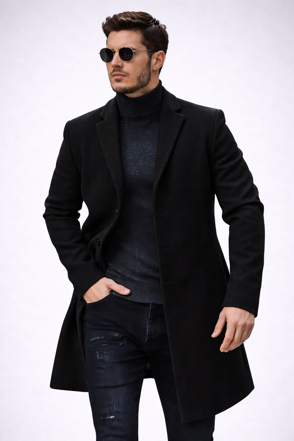 Sobretudo Masculino Longo Premium – Estilo Europeu