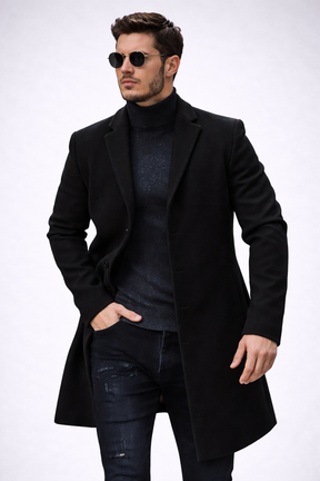 Sobretudo Masculino Longo Premium – Estilo Europeu