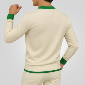 Suéter Masculino Premium Branco de Tricô