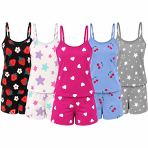 Kit Conjuntos De Pijama Baby Doll Estampas Variadas Premium