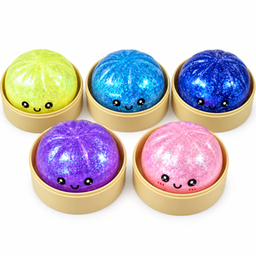 Bolinho Squishy Surpresa Dumpling Antiestresse Colecionável Caixa Cega