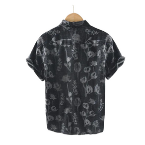 Camisa Masculina Linho Floral