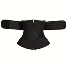 Cinta Modeladora Abdominal com Zíper e Velcro de Alta Compressão