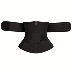 Cinta Modeladora Abdominal com Zíper e Velcro de Alta Compressão