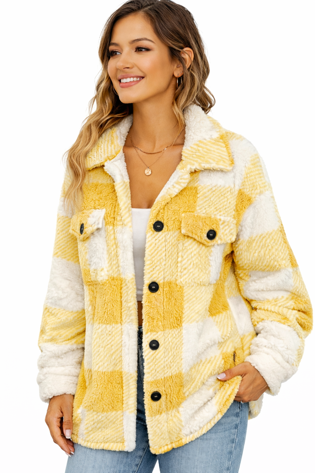 Casaco Feminino Xadrez Teddy
