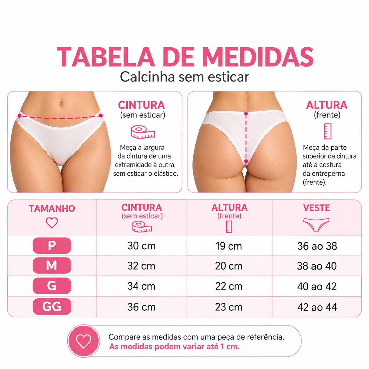Kit 10 Calcinhas em Algodão Modelo Tanga Conforto