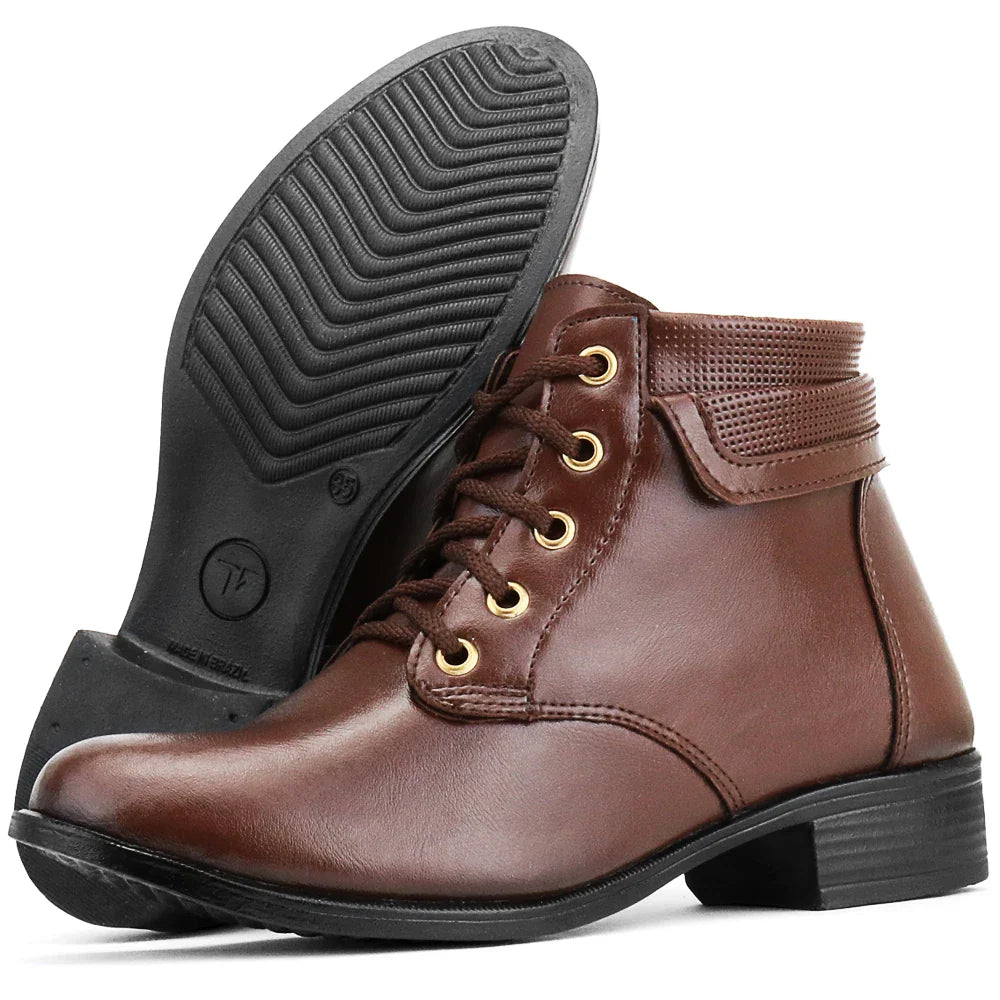 Bota Feminina Para Inverno Cano Pequeno