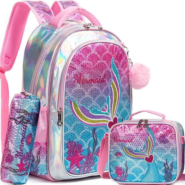 Kit Mochila Escolar Princesa Brilhante