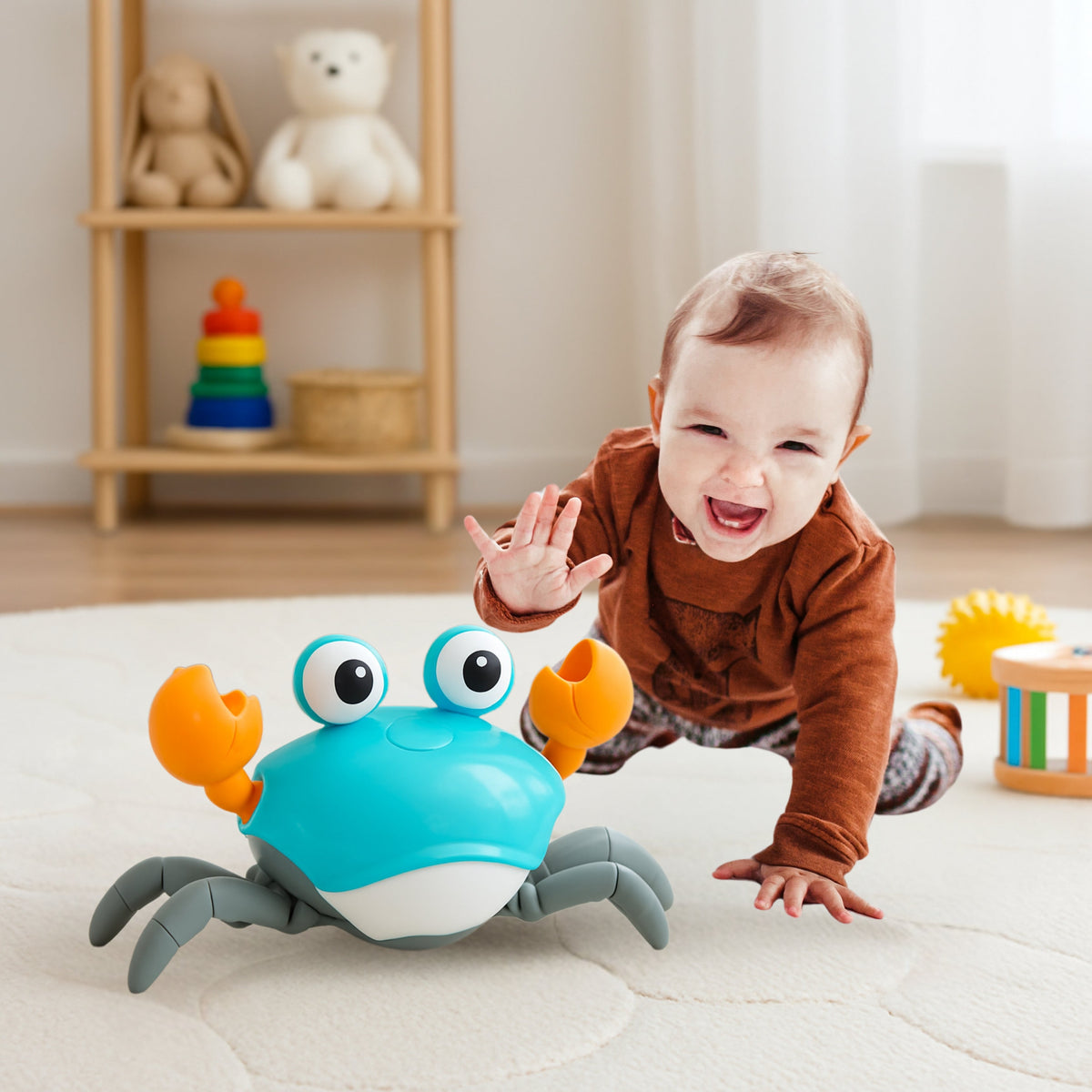 Caranguejo Fujão™ - Brinquedo Interativo Rastejante