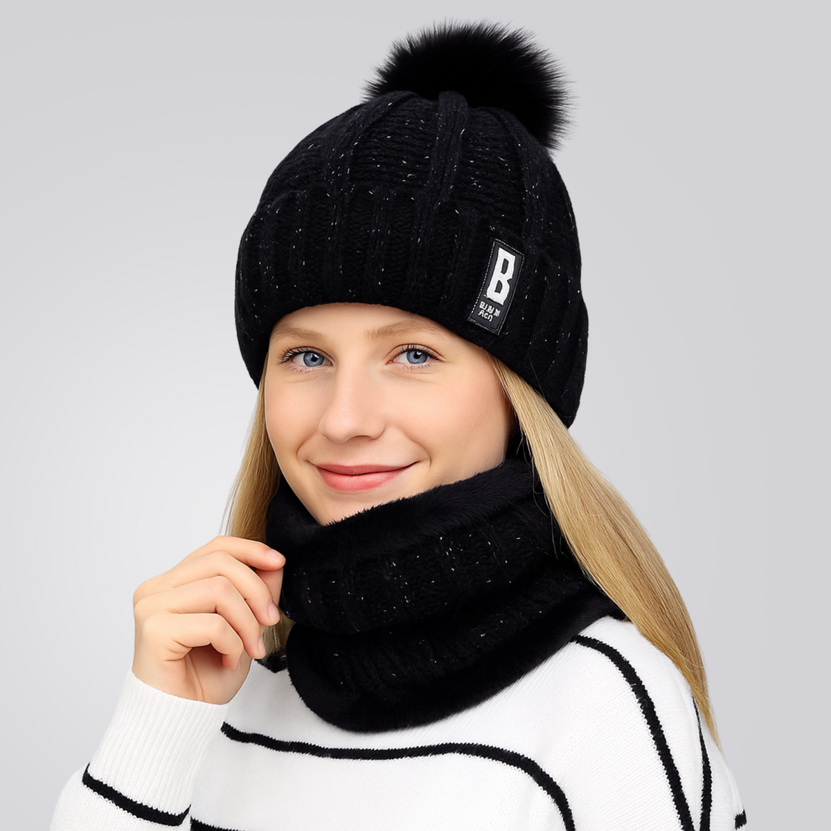 Gorro e Protetor de Pescoço Feminino WinterShield
