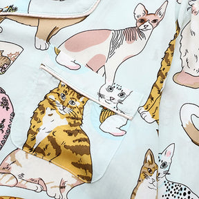 Pijama Feminino Americano Longo - Cats