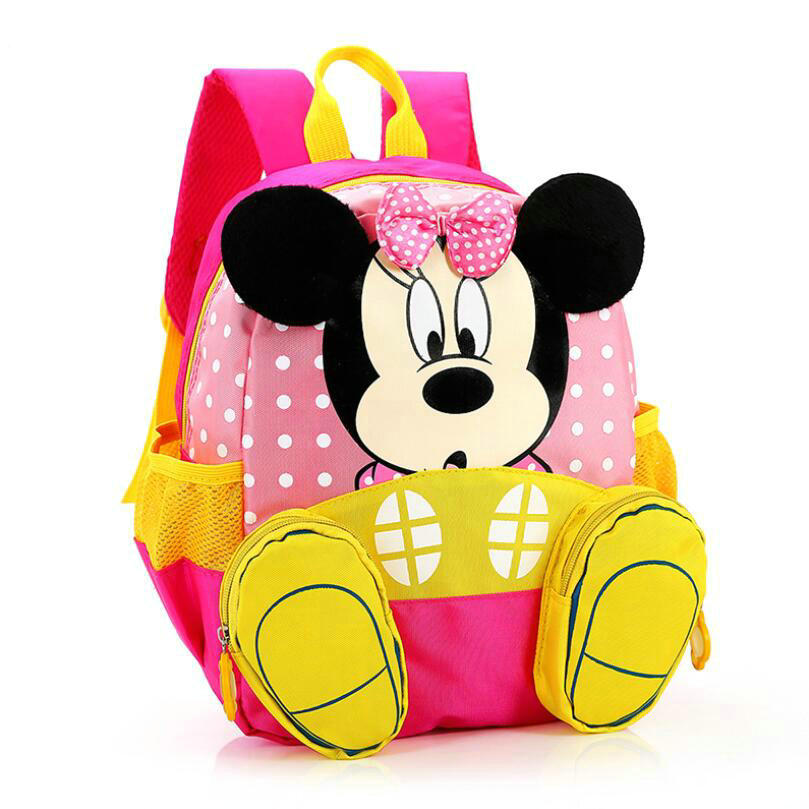 Mochila Infantil Escolar Mickey e Minnie