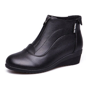 Bota Feminina Casual com Ziper Inverno