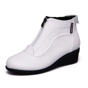 Bota Feminina Casual com Ziper Inverno