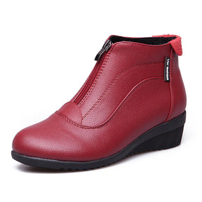 Bota Feminina Casual com Ziper Inverno