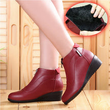 Bota Feminina Casual com Ziper Inverno